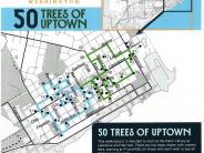 50 Trees of Uptown Map 2025