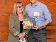 Anna Quinn and Mayor Faber - photo credit Deja Webster