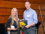 Tracy Grisman and Mayor Faber - photo credit Deja Webster