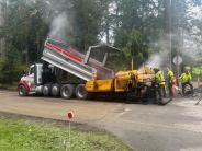Hot spot pavement repair on Cook Avenue