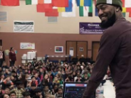 Rhymes and Beats at a school