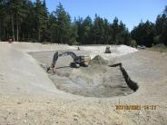 Lower pond construction
