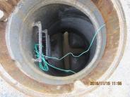Crews prepare for sewer main & side sewer install.