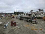 Crews continue their work of the watermain installs.