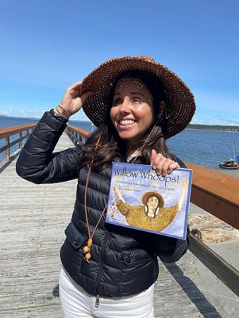 Alexis Younglove Erickson holding "Willow Whoops"