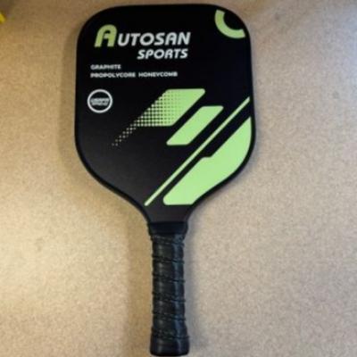 black and green pickleball paddle