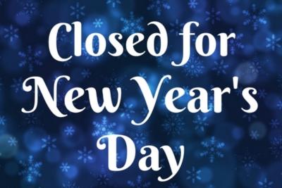 Closed for New Year's Day