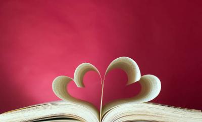 book hearts 