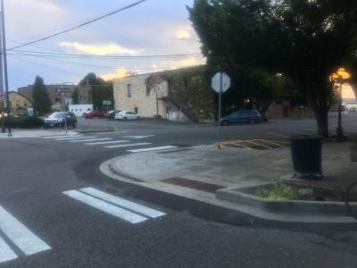 Adams Street curb project